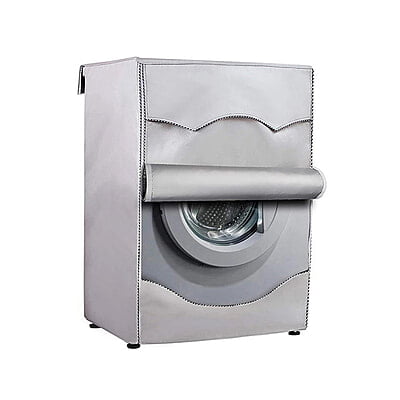 Silver Waterproof Washing Machine Cover