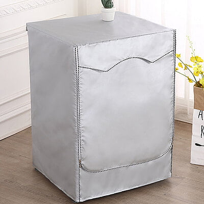 Silver Waterproof Washing Machine Cover