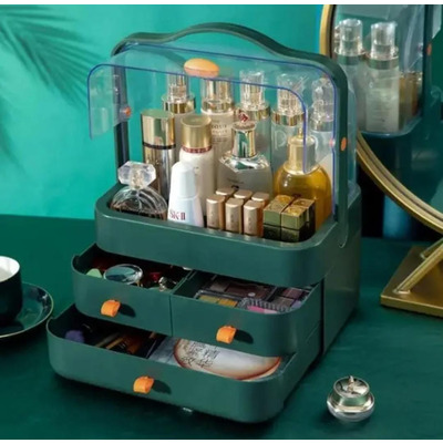 Acrylic 3 Drawers Cosmetics Organizer - Stylish Storage