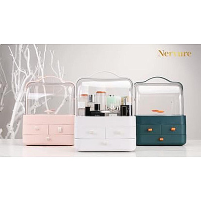 Acrylic 3 Drawers Cosmetics Organizer - Stylish Storage