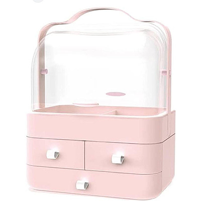 Acrylic 3 Drawers Cosmetics Organizer - Stylish Storage