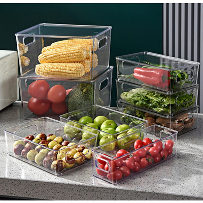 3 pcs stackable fridge organizers