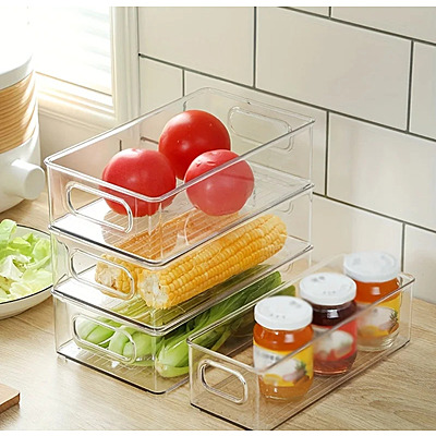 3 pcs stackable fridge organizers