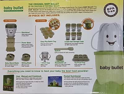 200W Baby Bullet Food Making System – Green Color