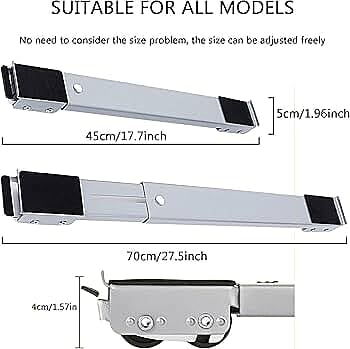 Expandable 45-70cm Trolley Mover Stand for Washing Machines & Fridges