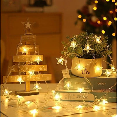 3Meters Christmas Decoration  for Home Xmas Tree Decor Fairy LED Light  - Pendant  moon LED