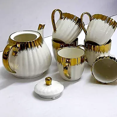 Elegant Ceramic Tea Set with 1.8L Kettle & 6 Cups